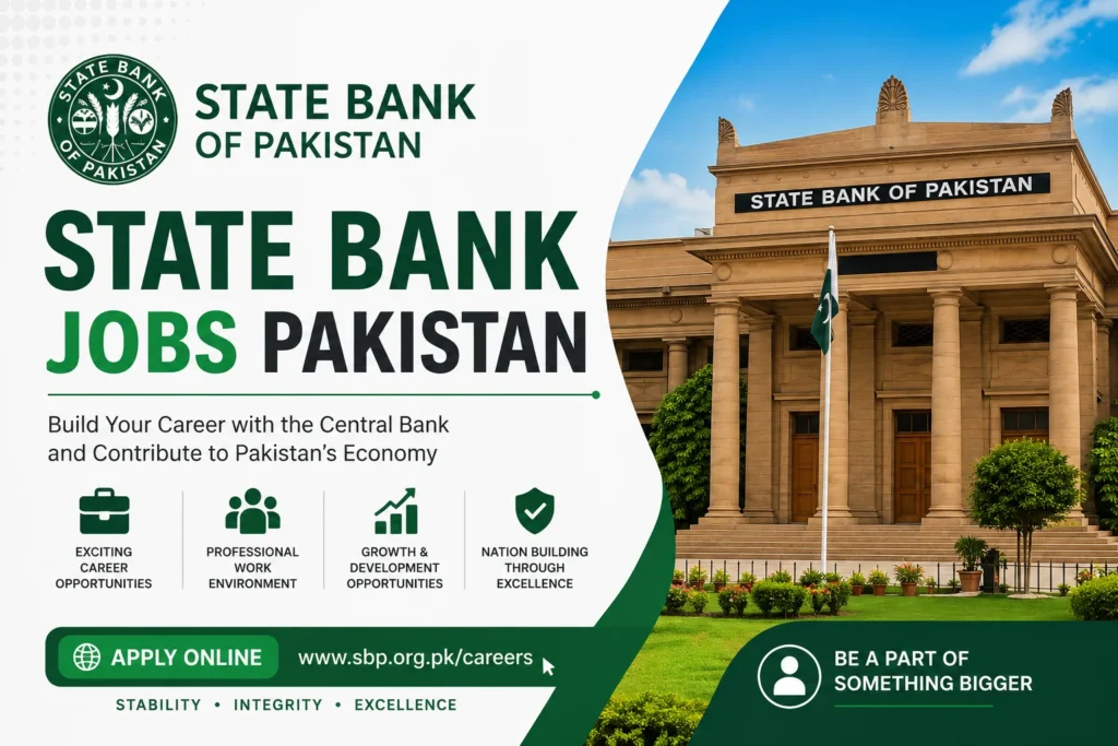 State Bank Jobs Pakistan 2026: Apply Now – PKR 135k Salary