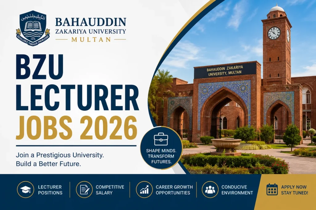 BZU Lecturer Jobs 2026: Apply Online