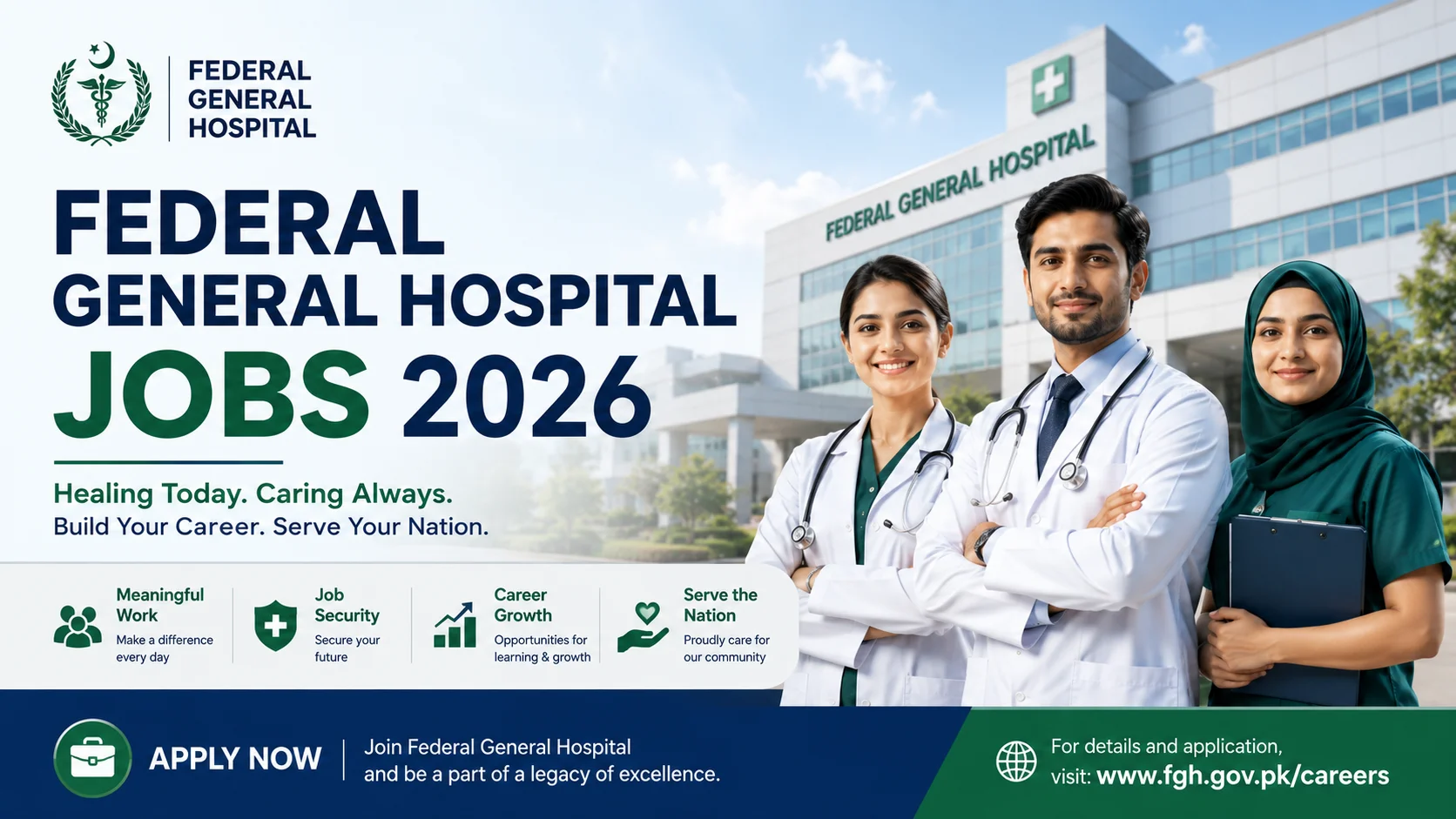 Federal General Hospital Jobs 2026 Hiring Now
