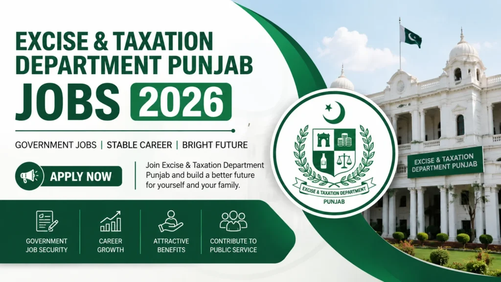 Excise And Taxation Jobs 2026 Online Apply 
