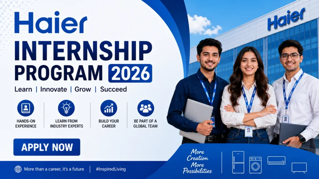 Haier Internship Program 2026 Apply Online