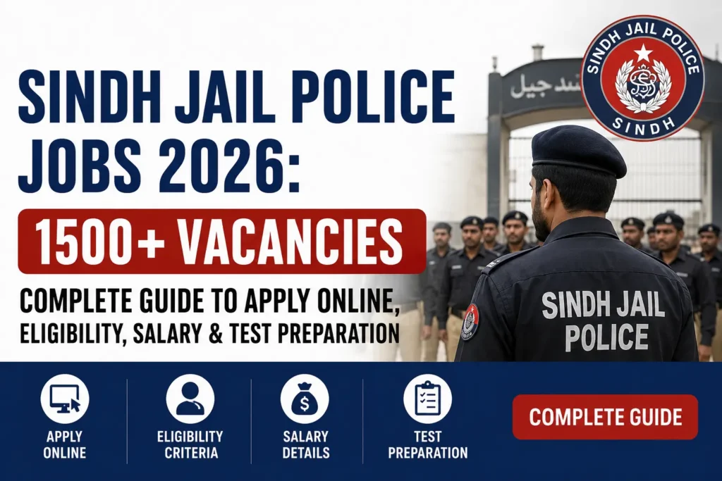 Sindh Jail Police Jobs 2026 Online Apply