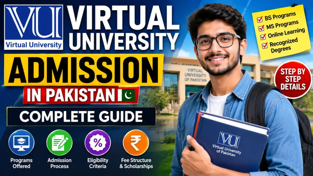 Virtual University Admission In Pakistan: Complete Guide 