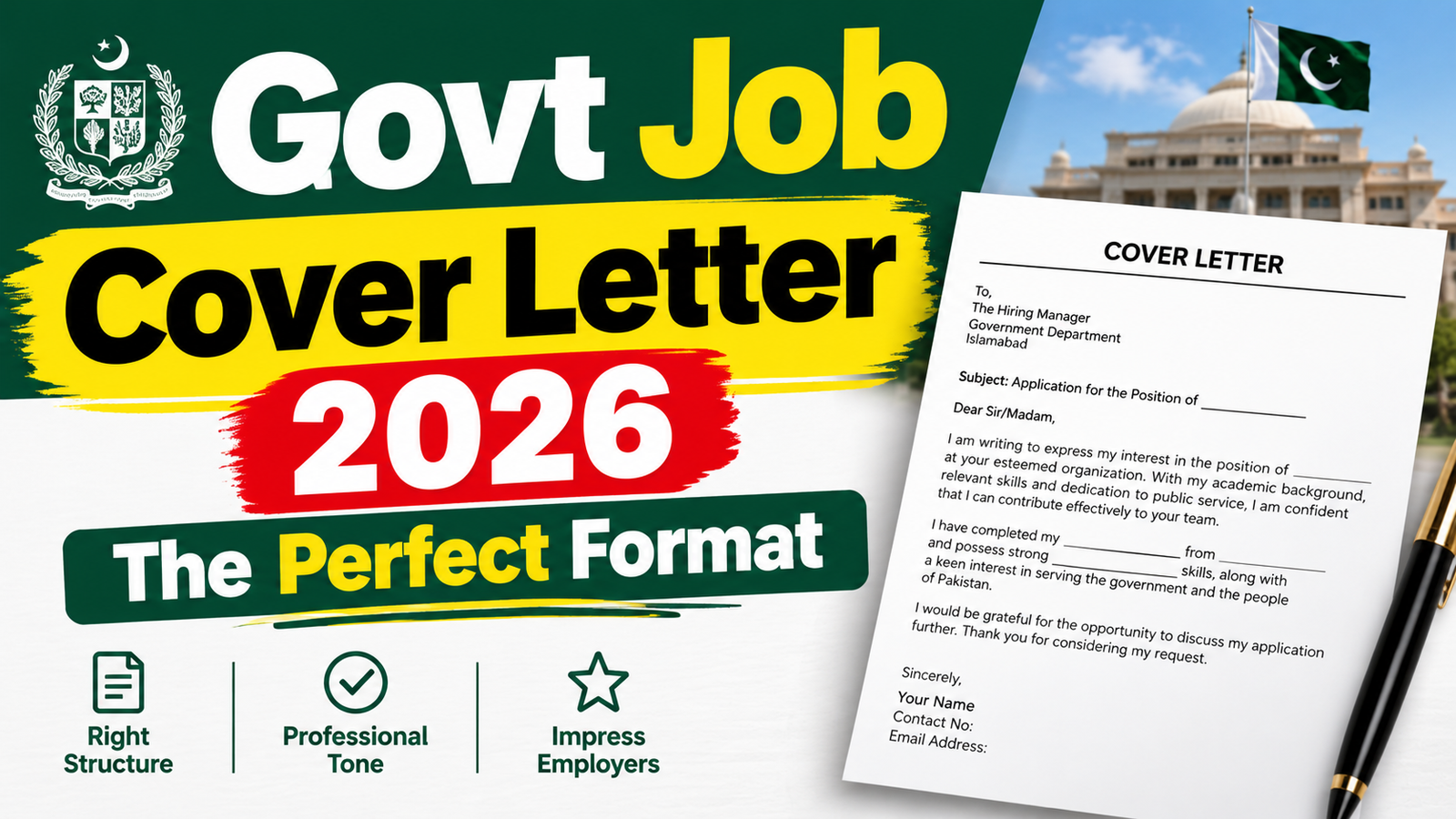 Govt Job Cover Letter 2026: The Perfect Format